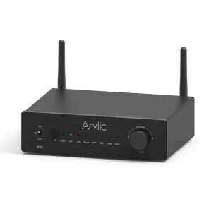 Arylic B50 wzmacniacz stereo 2 x 50W z: Bluetooth, DAC, USB, HDMI arc, wejściem gramofonowym i wyściem na subwoofer