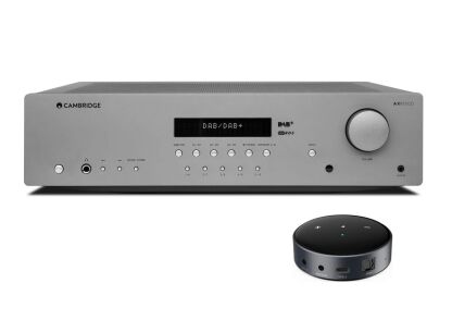 Cambridge Audio AXR100D DAB amplituner stereo z funkcjami sieciowymi WiiM Mini